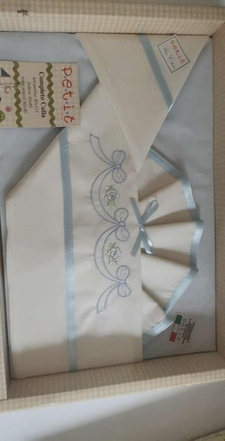 Completo Culla Petit - Lenzuola ricamate