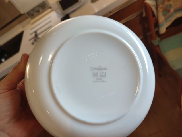 Vajilla porcelana 20 piezas.Nueva.Marca Harmonía.M