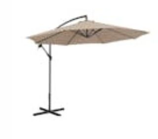 Sombrilla colgante beige