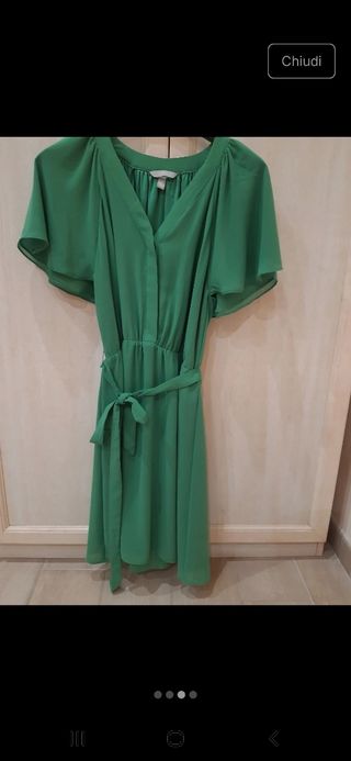 Vestito verde donna