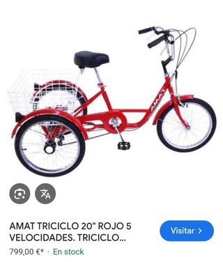 TRICICLO AMAT 24" - Rojo