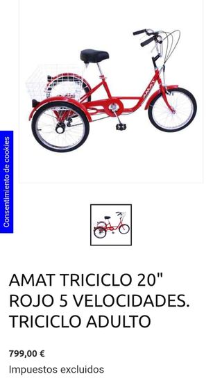 TRICICLO AMAT 24" - Rojo