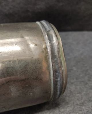 Antigua botella de agua caliente