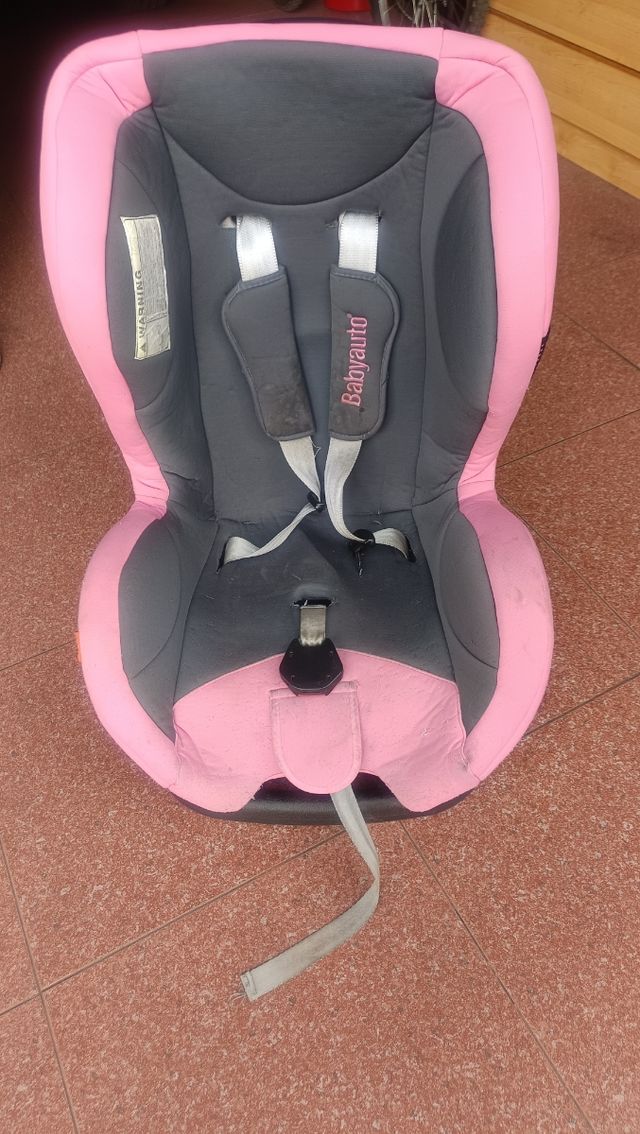 Silla coche bebe rosa