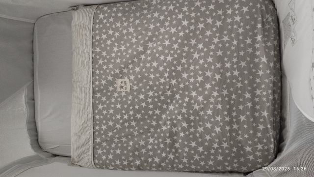 Minicuna colecho Jane - estrellas grises