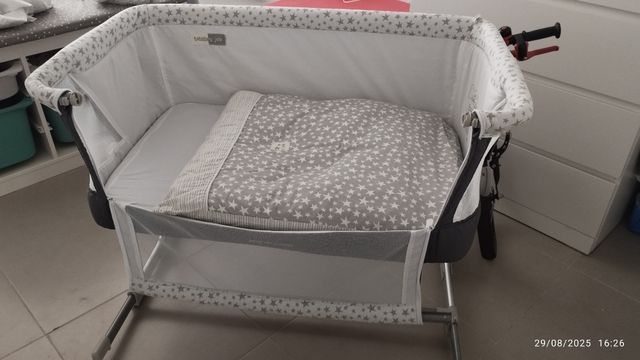 Minicuna colecho Jane - estrellas grises