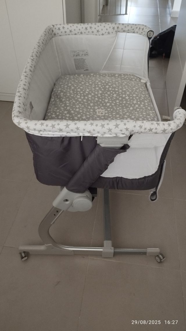 Minicuna colecho Jane - estrellas grises