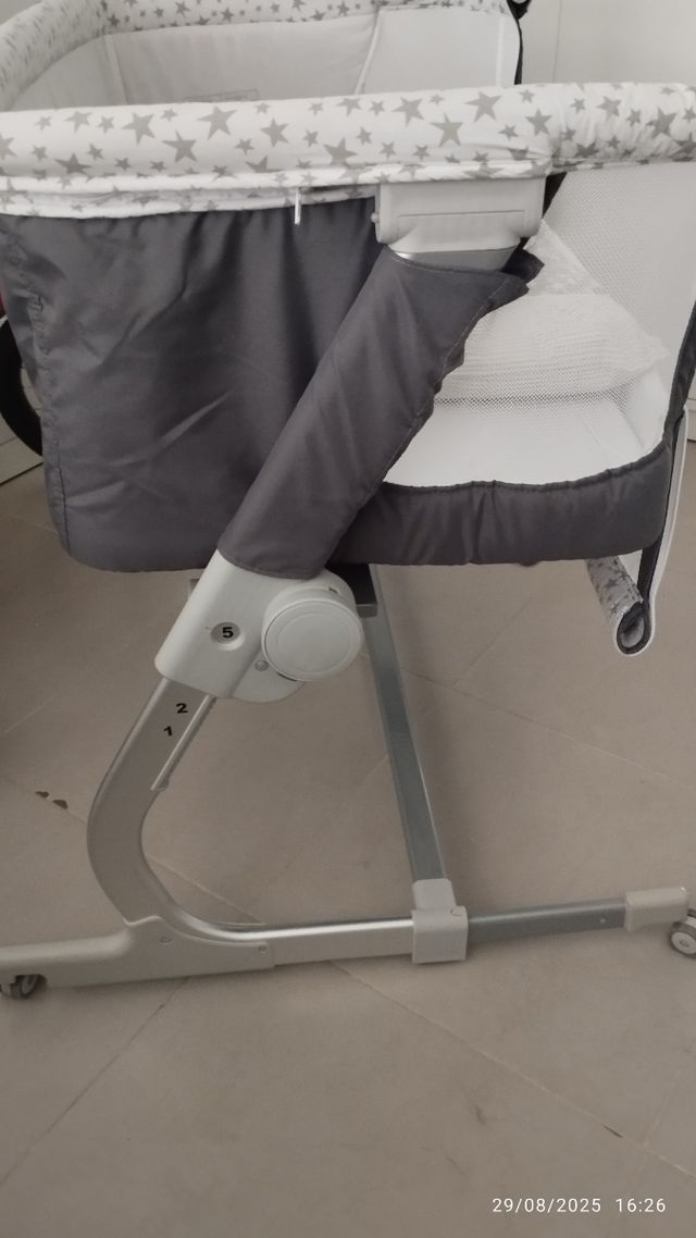 Minicuna colecho Jane - estrellas grises