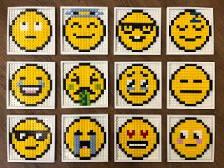 Quadretto tipo LEGO - Emoji Zzz