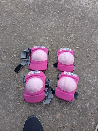Patines niña, rosa, ajustables talla 26 a 29