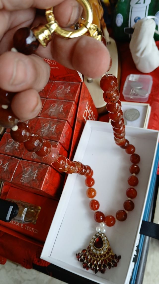 Collana Quarzo Rosso|Oro