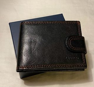 Portafoglio Pelle - Nero Marrone