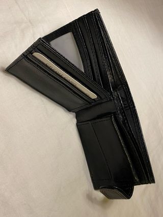 Portafoglio Pelle - Nero Marrone