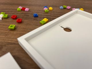 Quadretto Emoji SERIO in mattoncini tipo LEGO