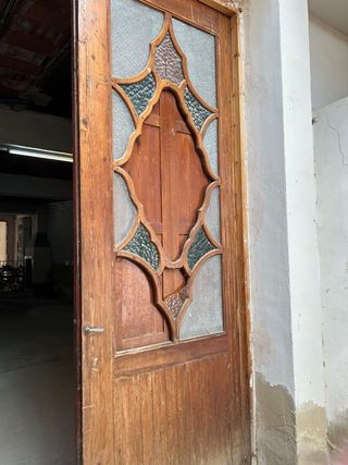 Puerta antigua madera 3x2,10m