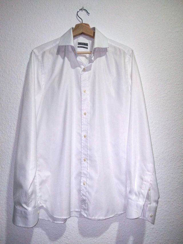Camisa Emidio Tucci blanca - Custom Fit