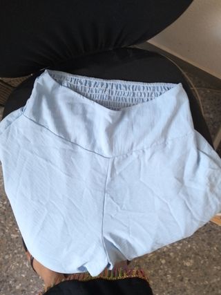 Pantalones azules | Pantalones de tiro alto