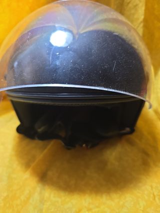 Casco moto nero opaco