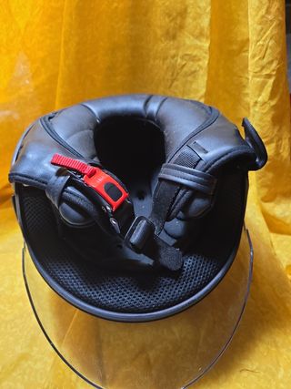 Casco moto nero opaco