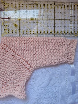 Chaqueta bolero bebé T-0 o reborn 56 cm.