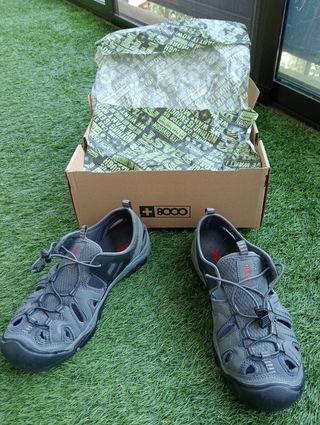 Sandalias +8000 grises hombre, talla 42