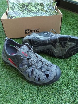 Sandalias +8000 grises hombre, talla 42