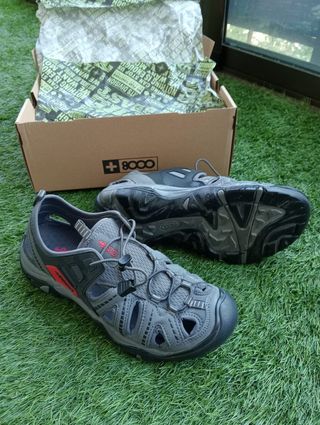 Sandalias +8000 grises hombre, talla 42