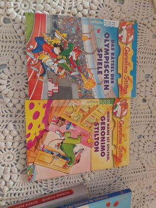 Geronimo stilton en alemán. 2 libros .