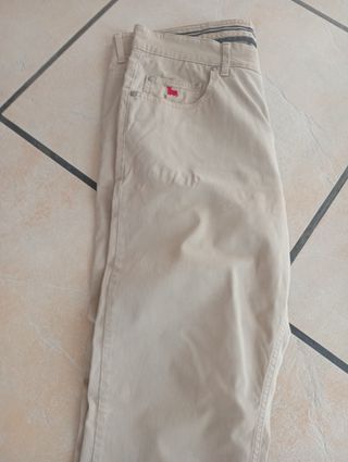 Vaquero beige hombre