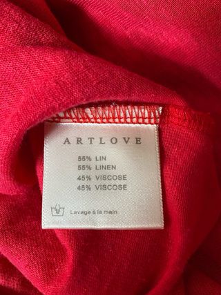 Camiseta roja Artlove XL