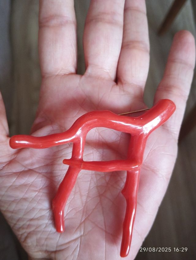 Spilla Corallo Rosso Sardegna