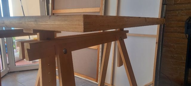 Mesa de madera altura regulable/inclinable