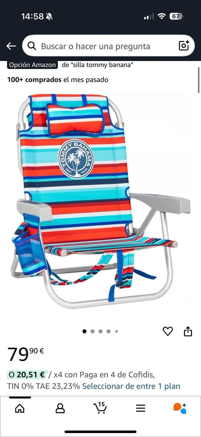 Silla playa Tommy Bahama