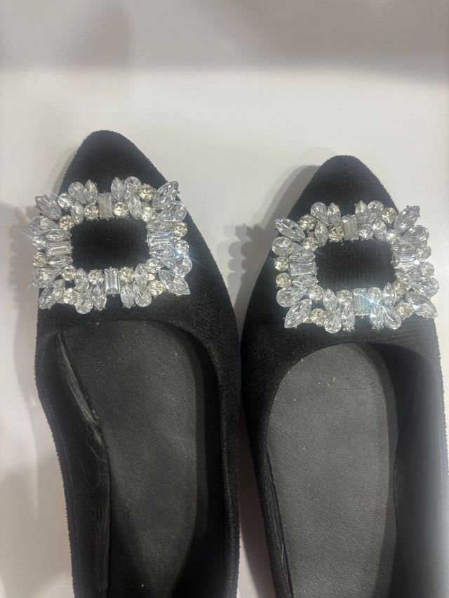 Bailarinas negras joya usadas 1 vez