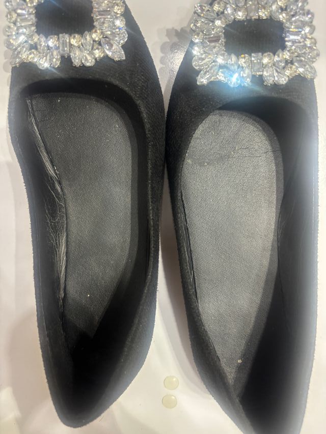 Bailarinas negras joya usadas 1 vez