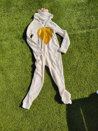 Pijama Unicornio Niña - Blanco/Dorado