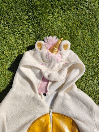 Pijama Unicornio Niña - Blanco/Dorado
