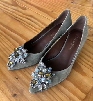Tacones Alma en Pena - Verde Oliva