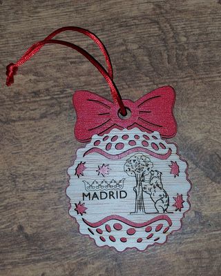 Adorno Navideño Madrid - Madera
