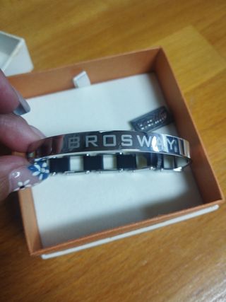 Pulsera Brosway - Negra y Plateada