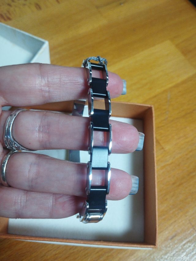 Pulsera Brosway - Negra y Plateada