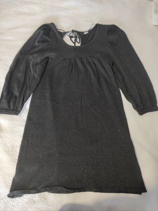 Vestido negro H&M brillo T-36