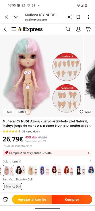 Muñeca Icy Nude