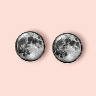 Pendientes Luna - Plata