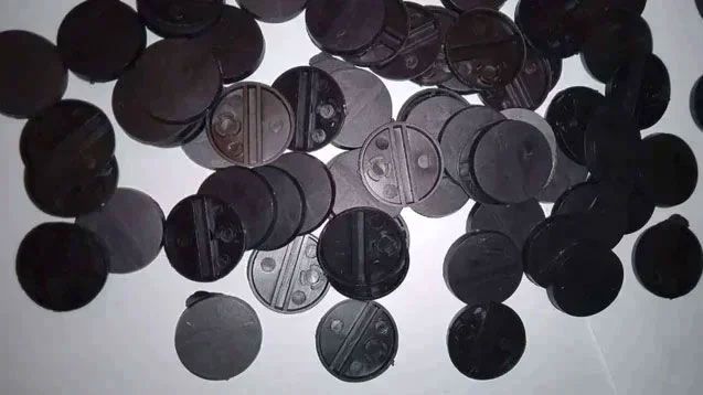 100 Peanas Redondas 25mm