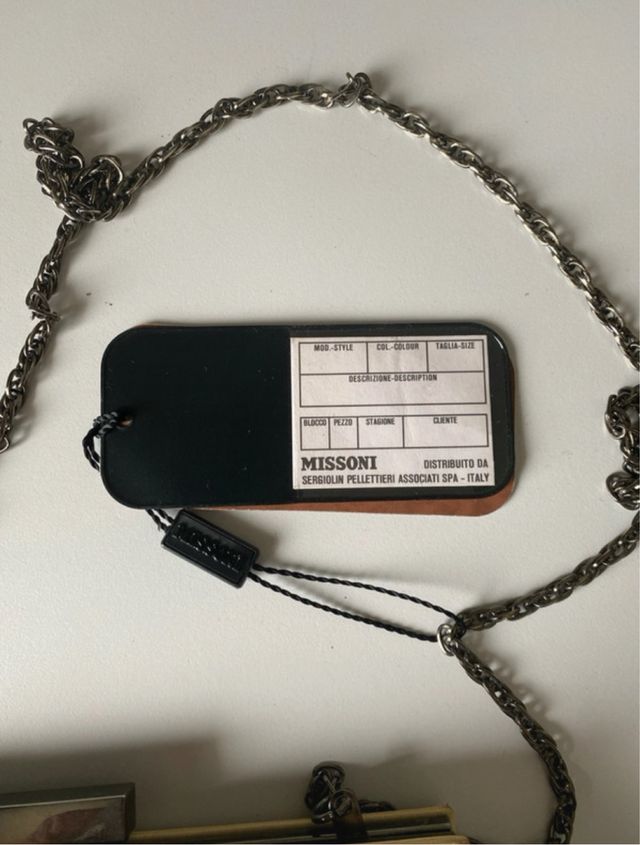 Pochette Missoni beige