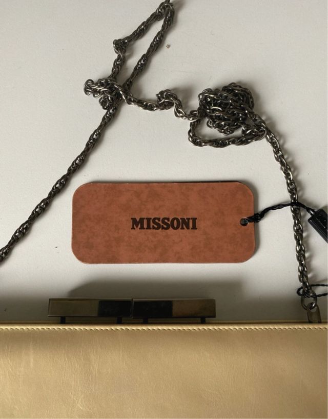 Pochette Missoni beige