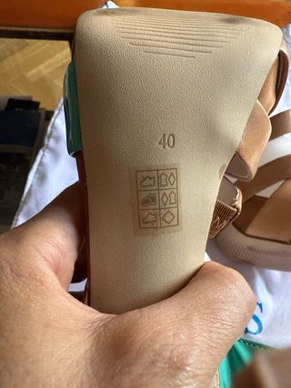 Sandalias Guess Marrón-Verde Agua