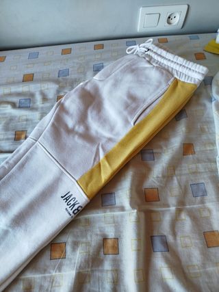 Pantalones Jack&Jones blancos y amarillos