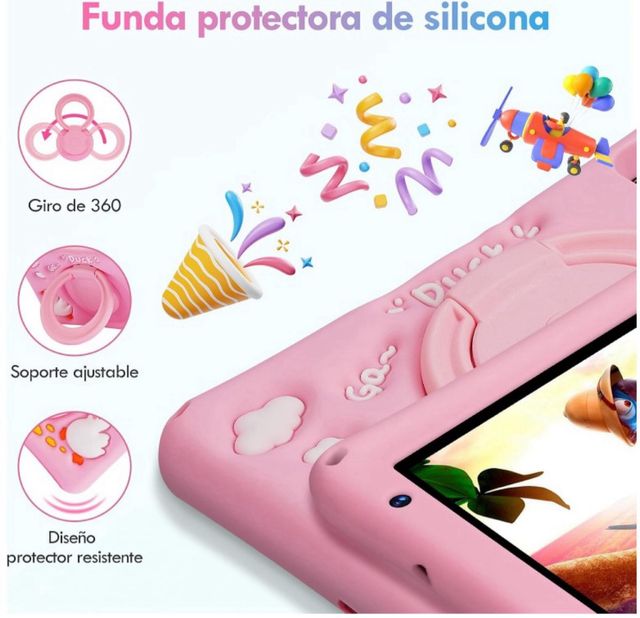 Tablet infantil rosa 7" Android 13
